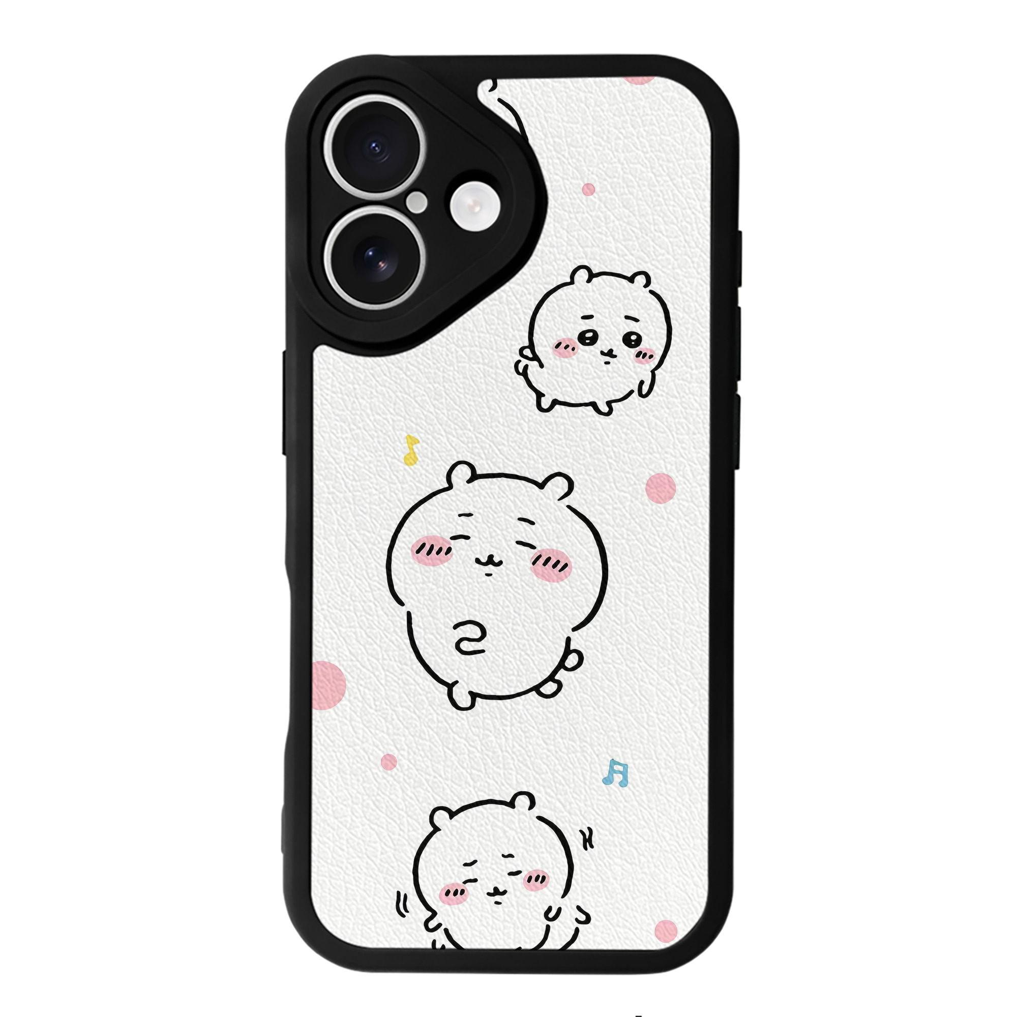 （画像用） ちいかわ Chii-kawa 【iPhone 16シリーズ対応】シリコンスマホケース（レザー調） 材質：シリコン